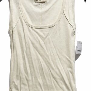 Free People We The Free Ribbed Tank Top | Cream
